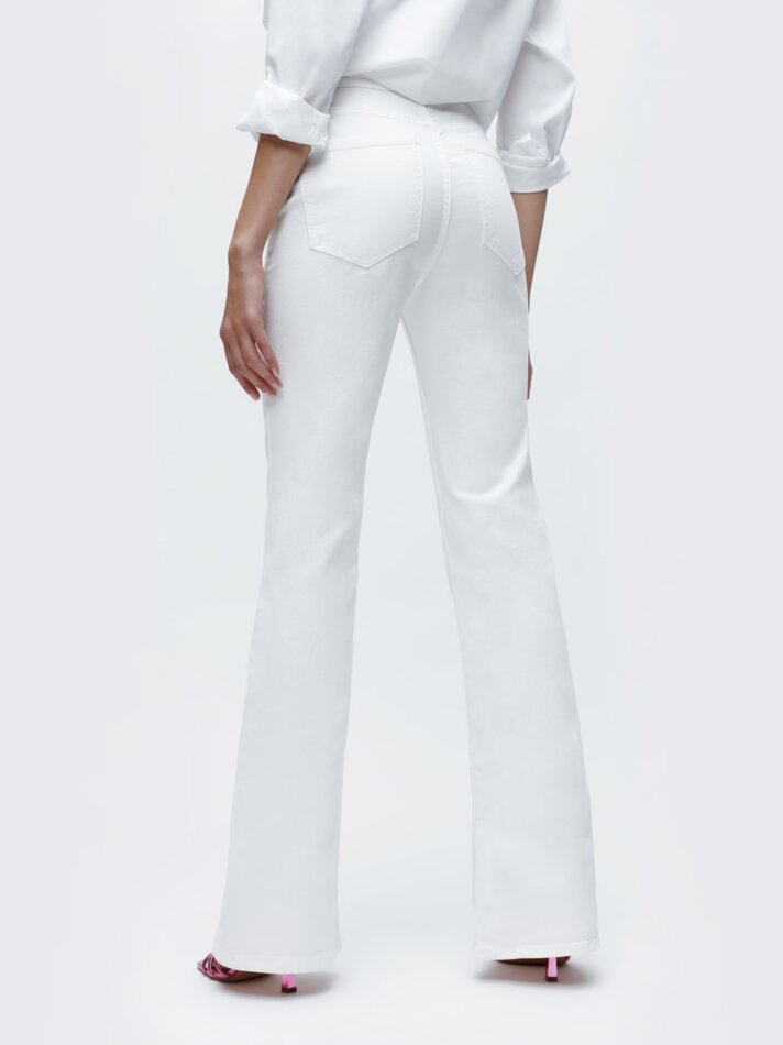 Calça jeans flare longa - Off White