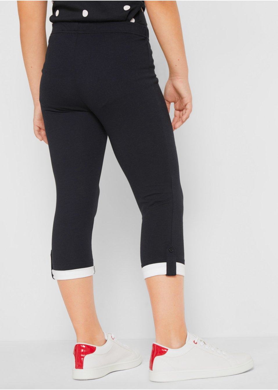 Legging 3/4 fille avec coton