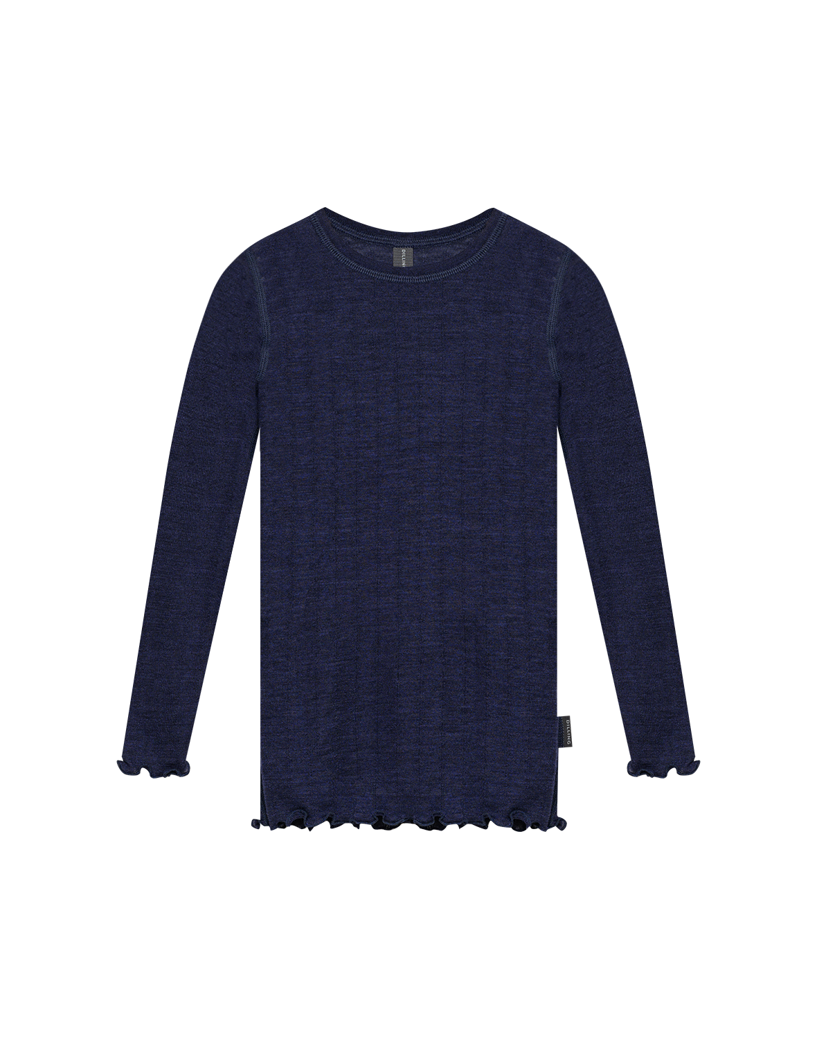 Pointelle shirt van merinowol/zijde voor kinderen