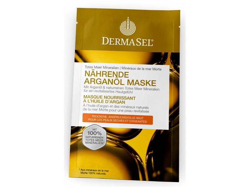 DermaSel Gesichtsmaske Arganöl 12 ml1 Stück Natürliche Maske, feuchtigkeitsspendend und regenerierend