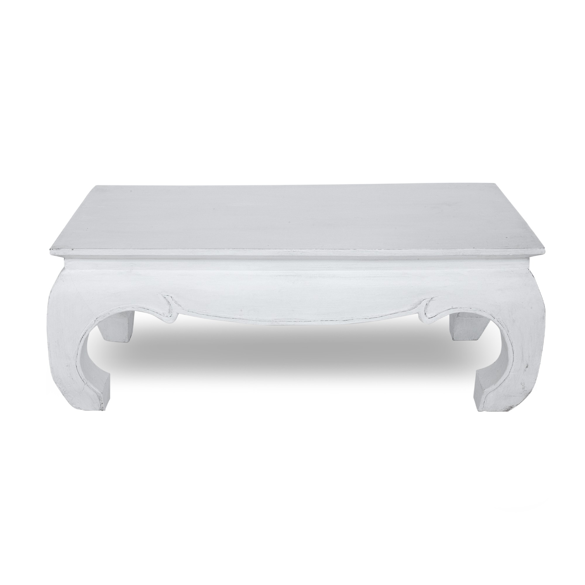Opiumtisch, antik-weiß, T 50 cm, B 100 cm, H 41 cm von fischer's lagerhaus