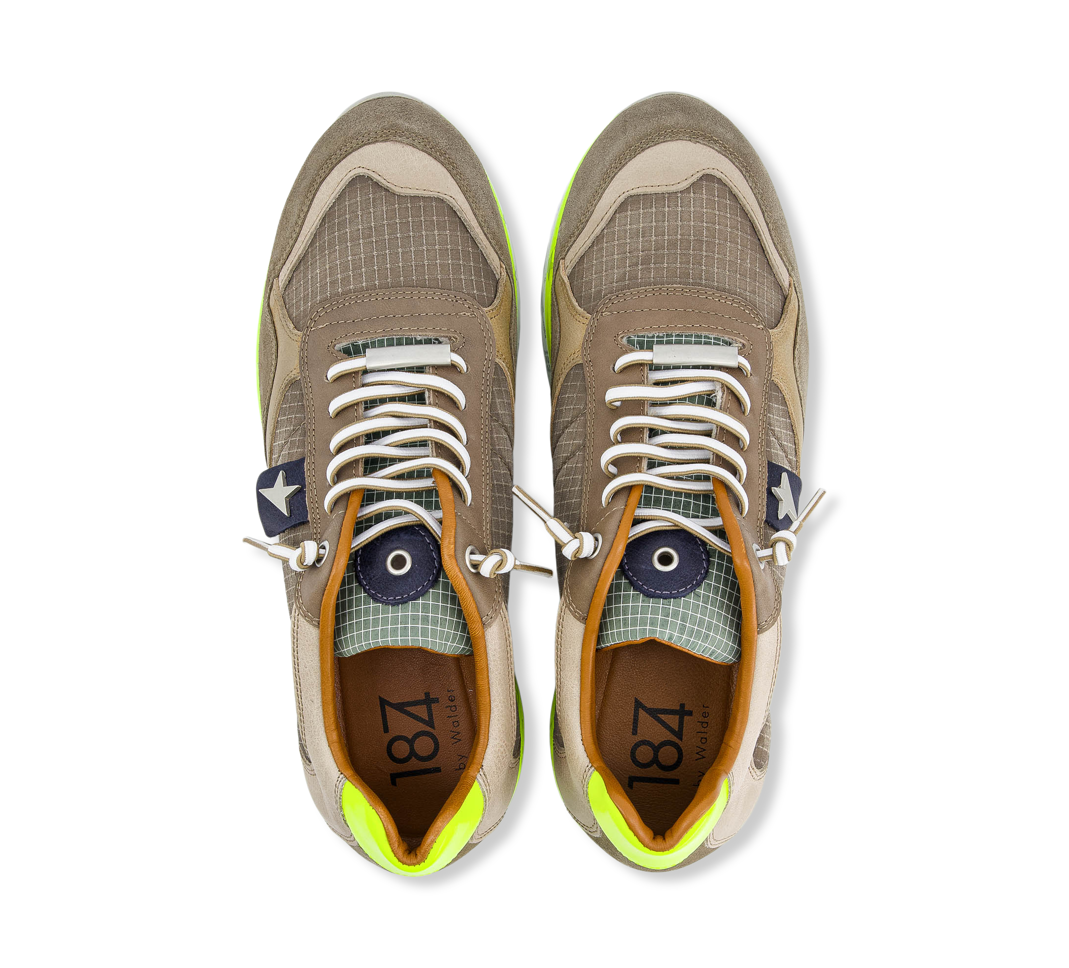 1874 by Walder Sneaker low beige/taupegrau