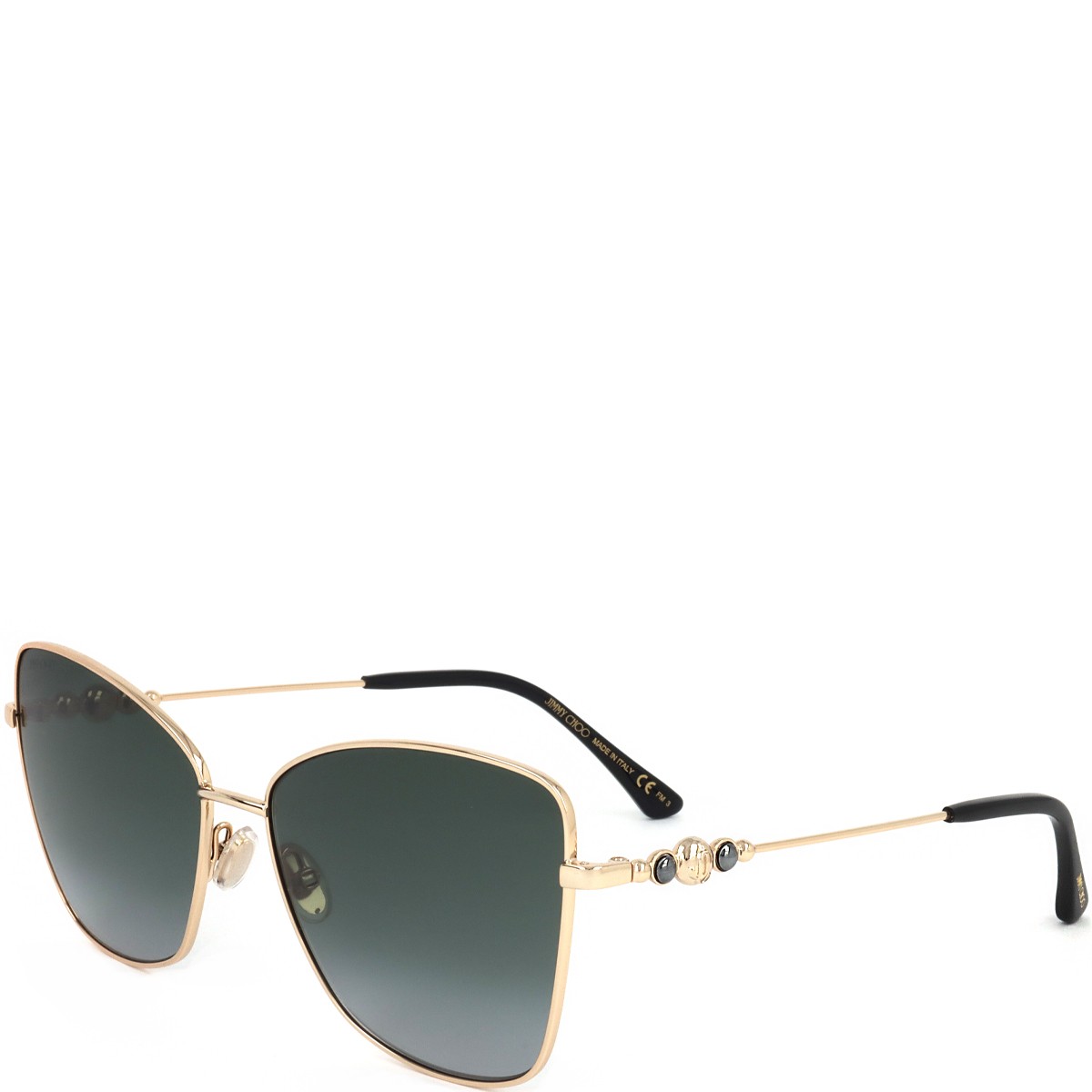Jimmy Choo - Lunettes de soleil - Catégorie 3 - Rose gold