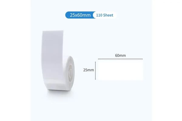 NIIMBOT Etiketter Klistremerker For Etiketter Klistremerker for D101 /  25 x 60mm / 110 stk