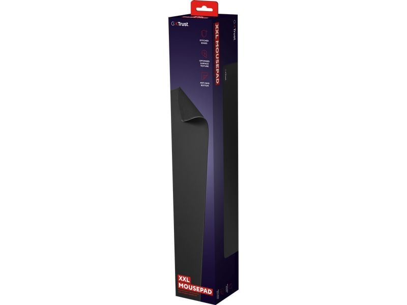 Trust Gaming-Mausmatte GXT 759 XXL Schwarz XXL-Gaming-Mauspad mit vernähtem Rand für komfortables und stabiles Gaming