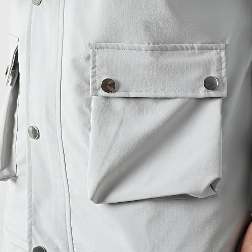 Ensemble Veste Et Pantalon Cargo LL640 Gris Clair