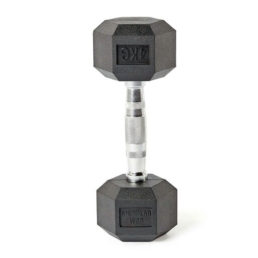 WOD individual com halteres hexagonais de 4 kg