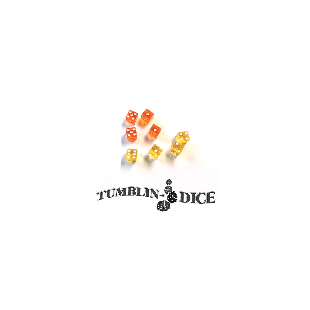 Tumblin-Dice - Dés Jaune Orange