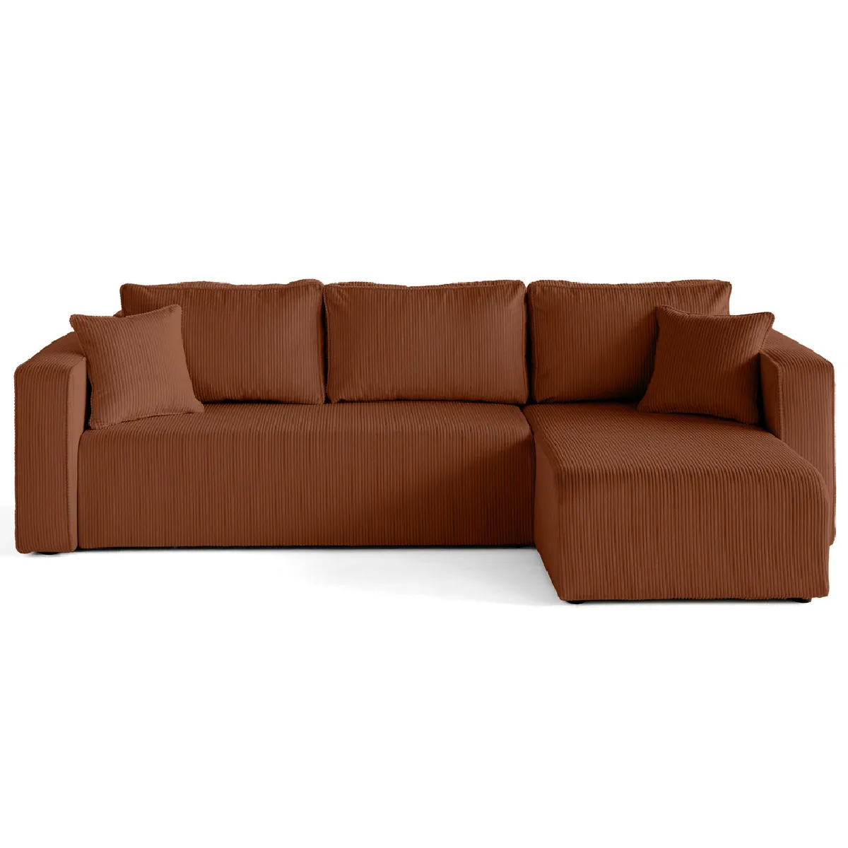 Bestmobilier Housse de canapé Topaze - Terracotta