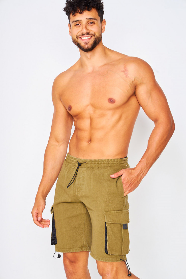 Short kaki cargo