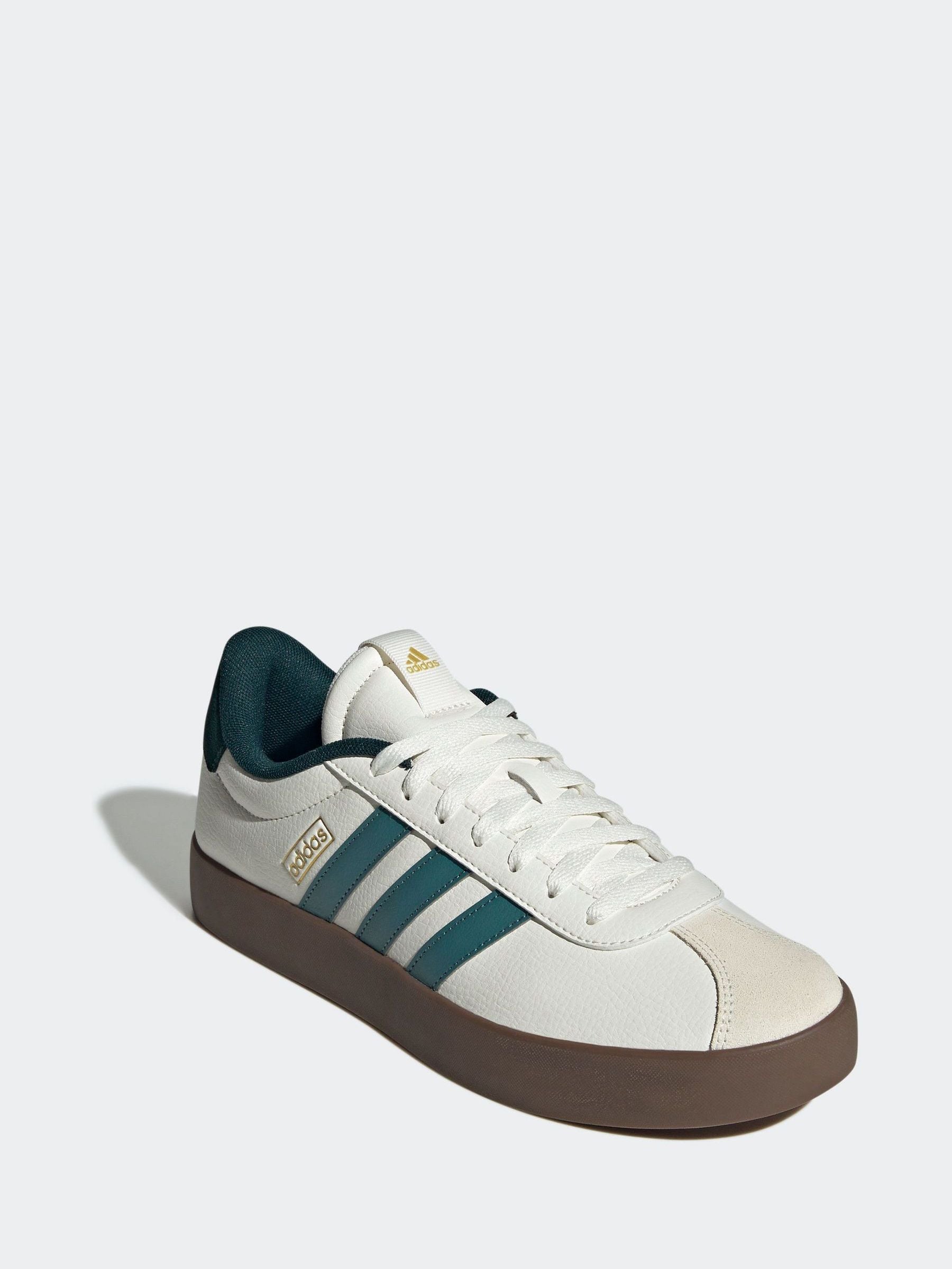 Wit/groen - adidas VL Court sneakers