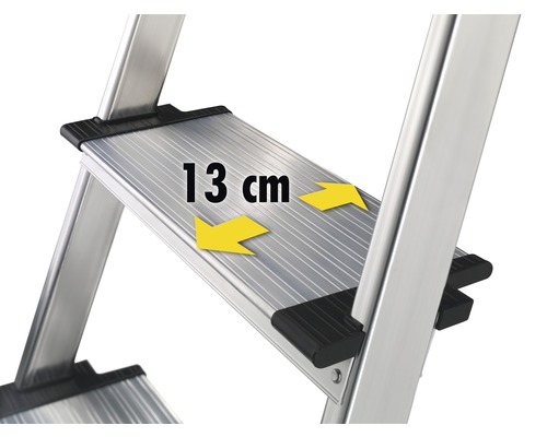 Hailo L80 ComfortLine Aluminium Veiligheidstrap 5 Treden