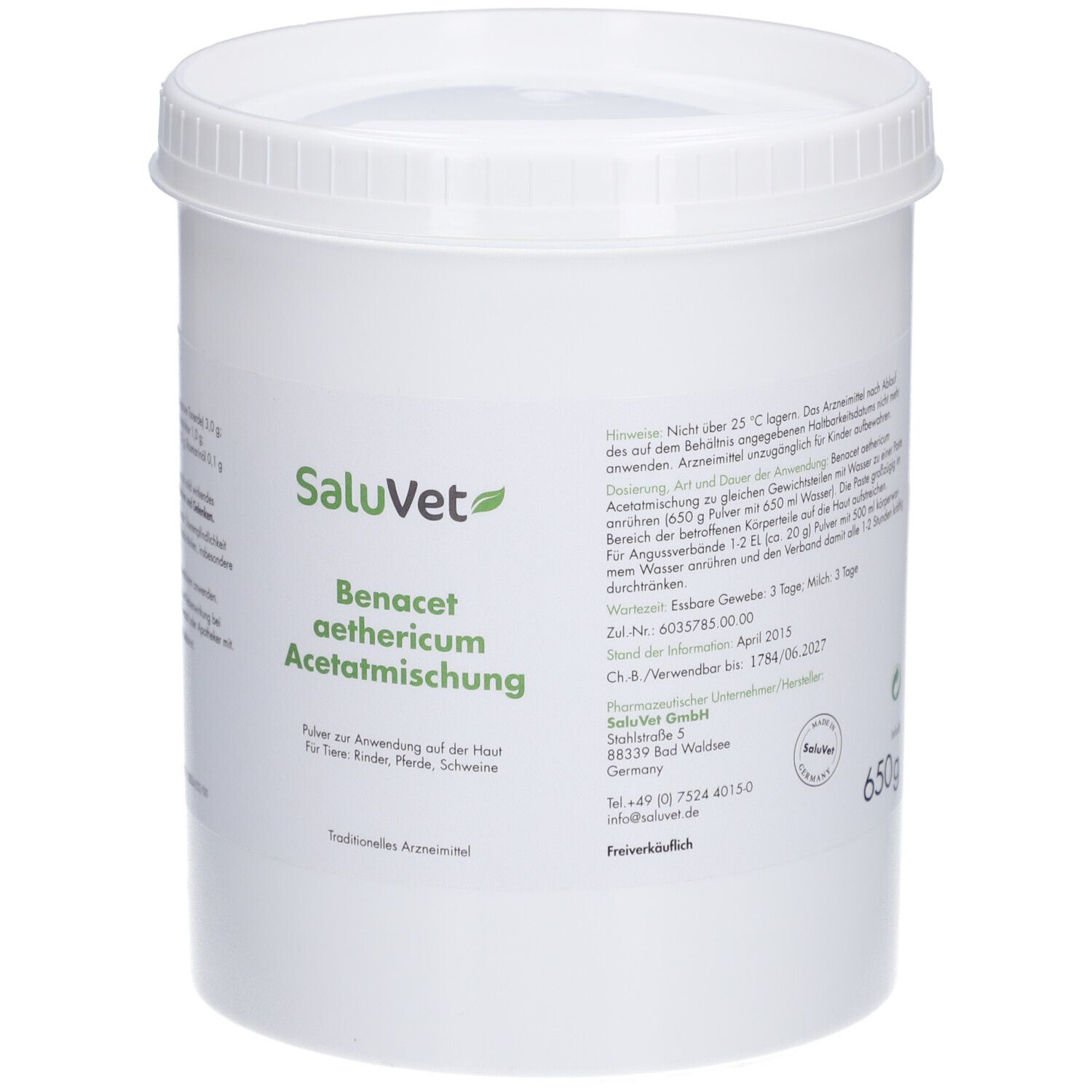 Benacet aethericum Acetatmischung Pulver für Pferd / Rind / Schwein