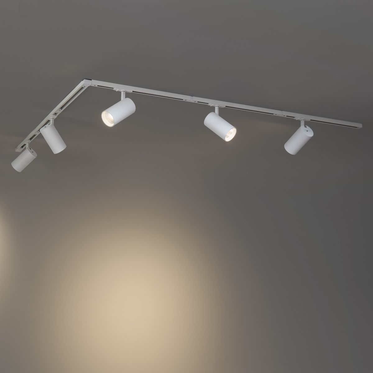 Modern railsysteem met 5 spots wit 1-fase - Iconic Mark
