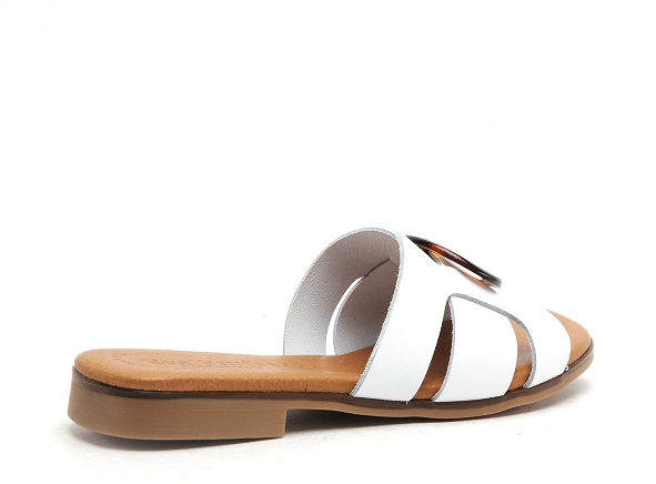 Eva frutos mules et sabots plats femme 3064 blanc
