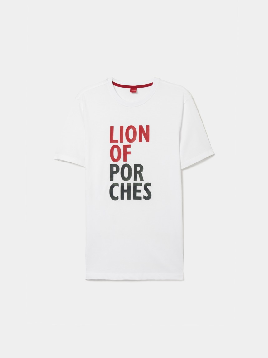 T-shirt de algodão com estampado