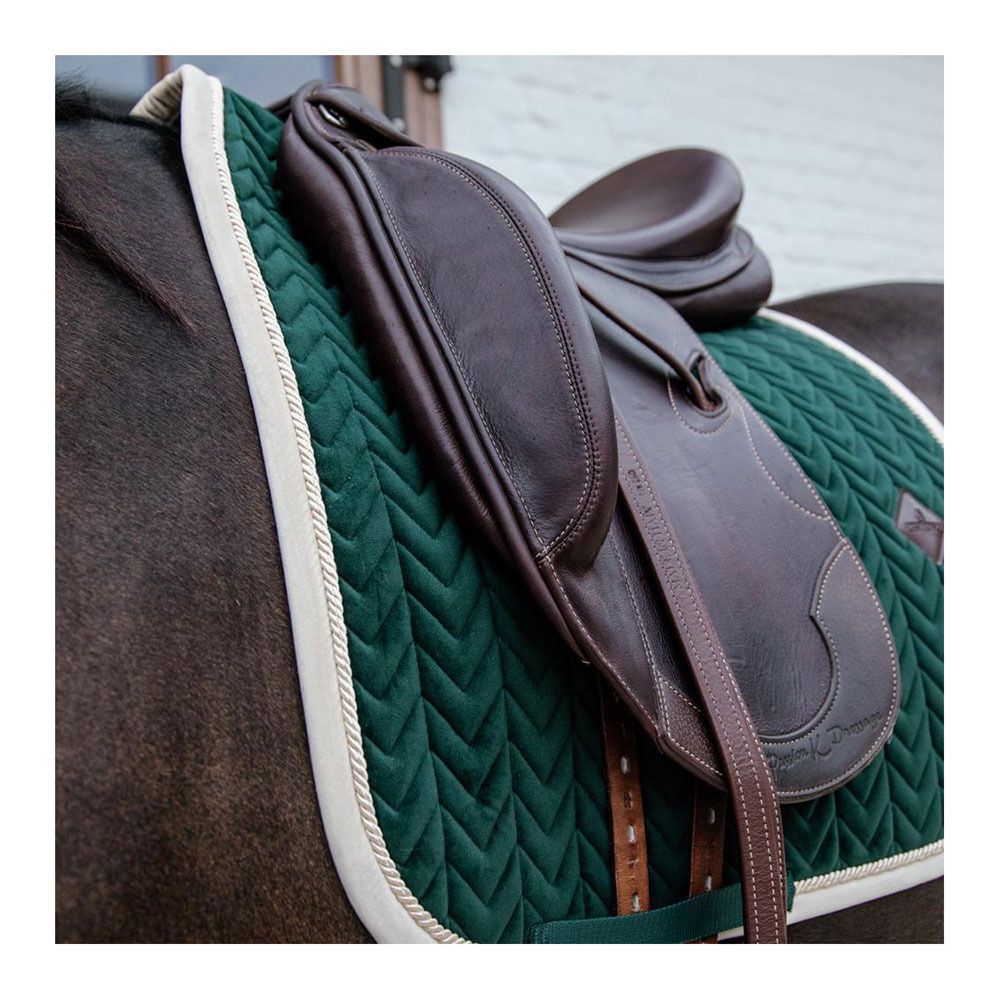 Kentucky VELVET CONTRAST - Tapis dressage vert sapin