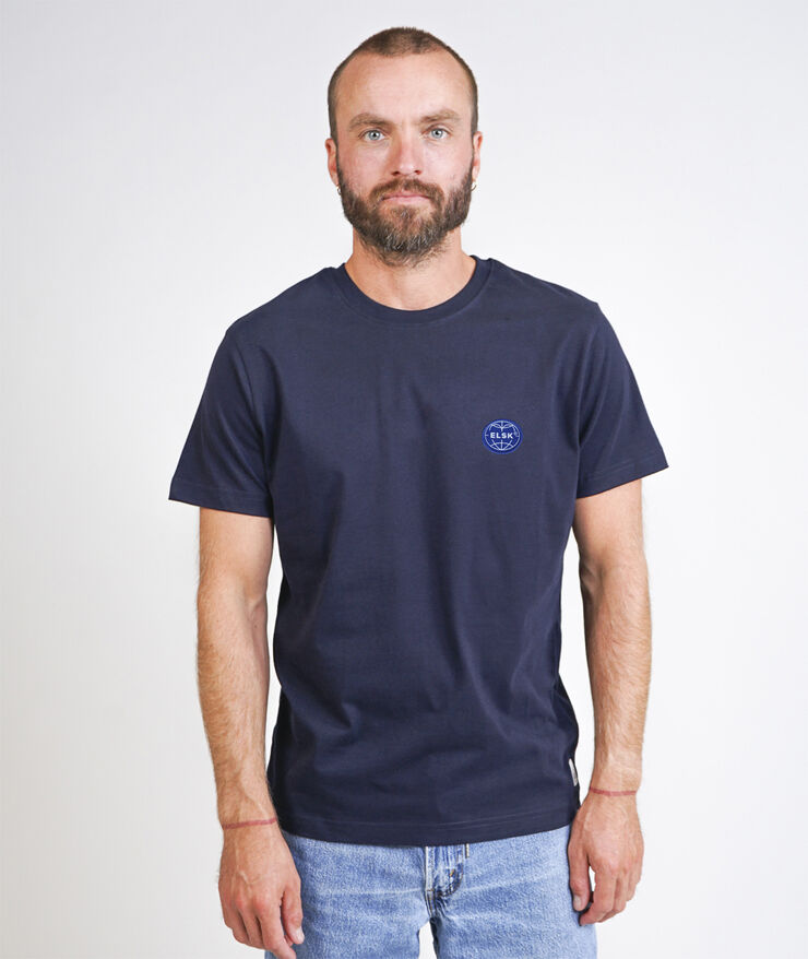 ELSK GLOBE MEN'S BRUSHED T-SHIRT 100 dark navy