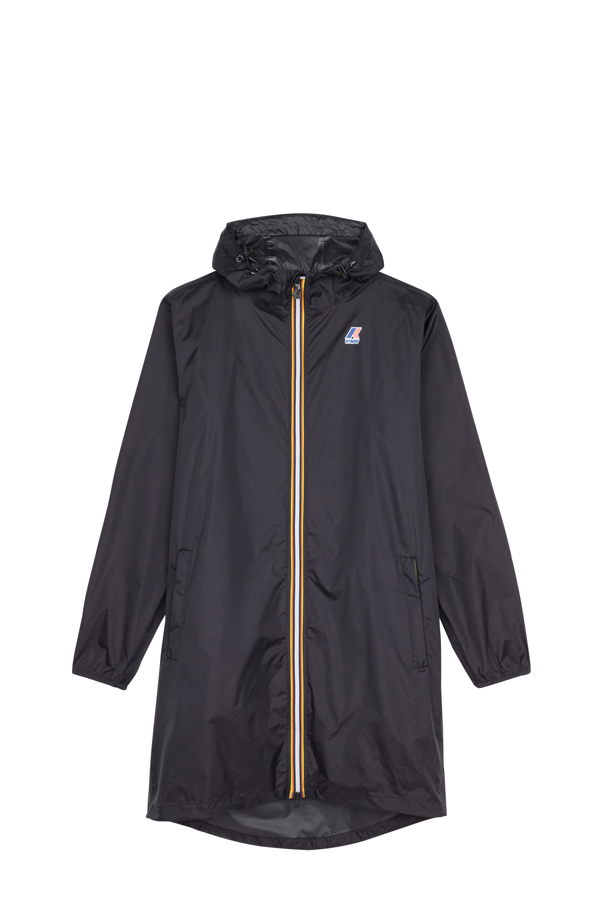 K-WAY Imperméable long à capuche  LE VRAI 3.0 EIFFEL Noir