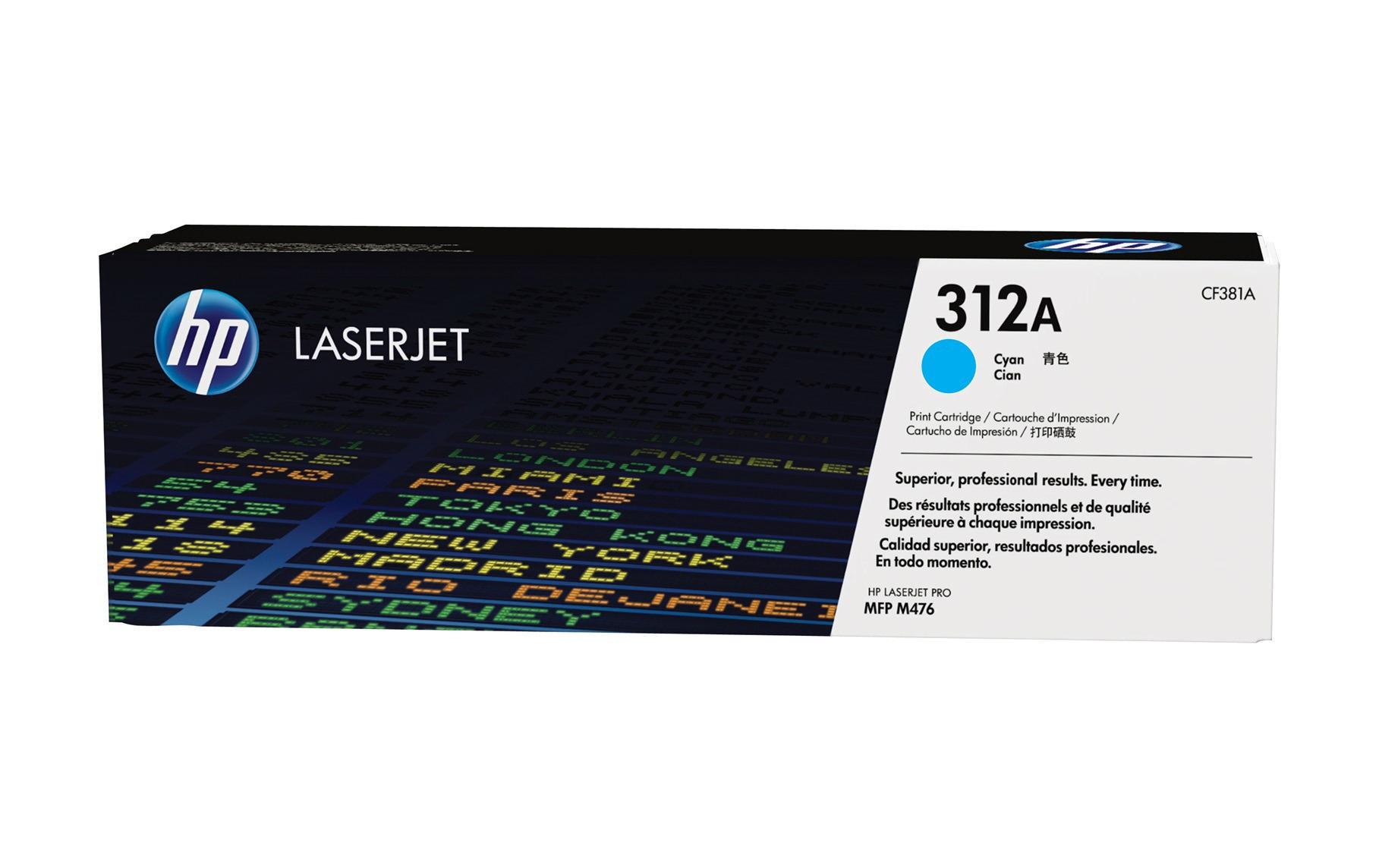 Toner Nr. 312A (CF381A) Cyan<br>Tonerkartusche