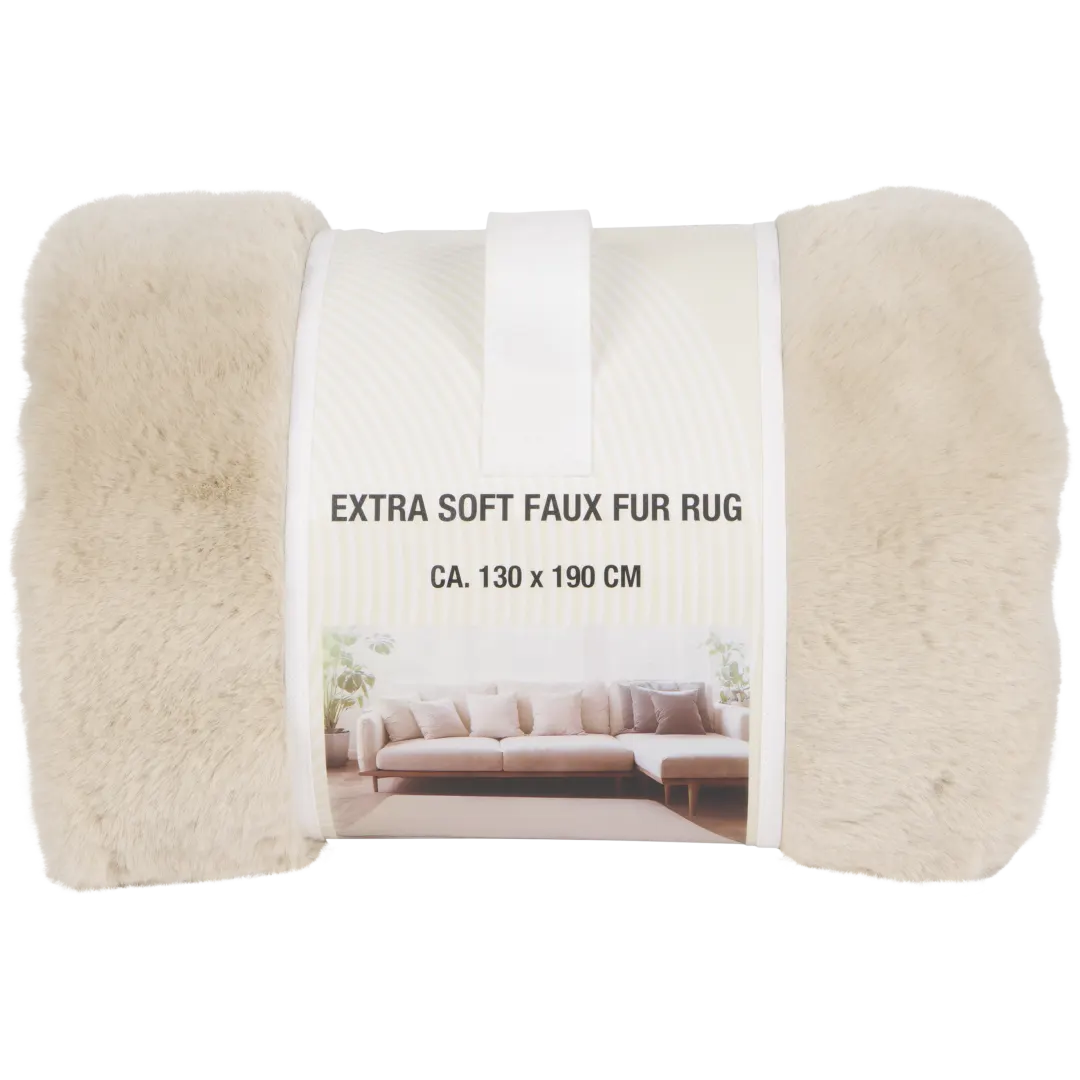 Tapis en fausse fourrure