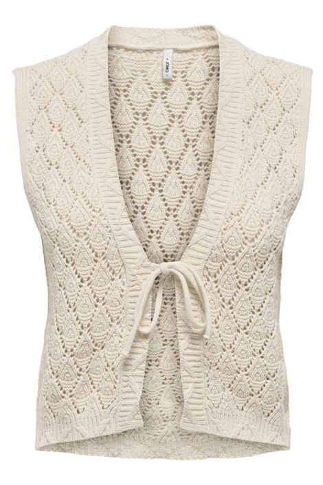 Only ecru dames gilet