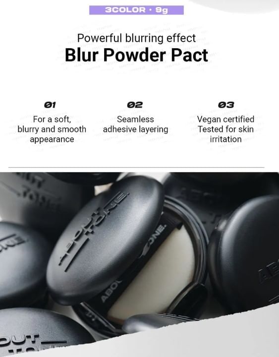 ABOUT_TONE - Blur Powder Pact - 6 kleuren