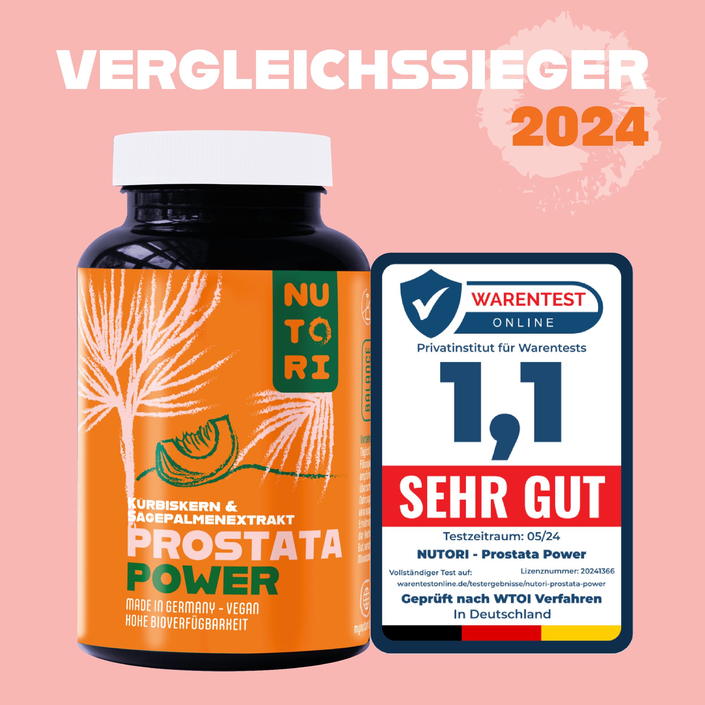 Nutori - PROSTATA POWER - Für Prostata und Blasenfunktion