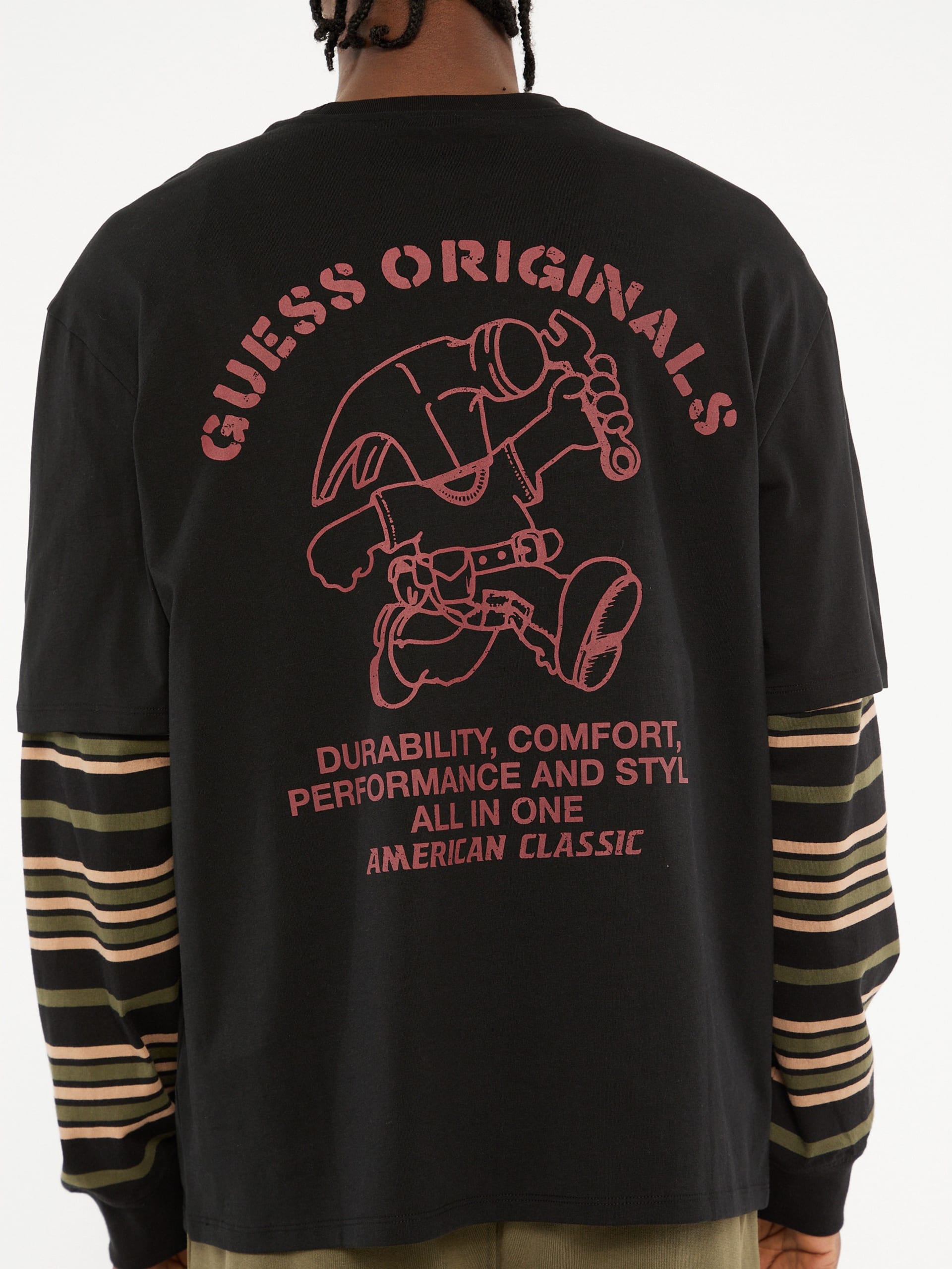 Camiseta de gola redonda GUESS Originals Eco Carpenter