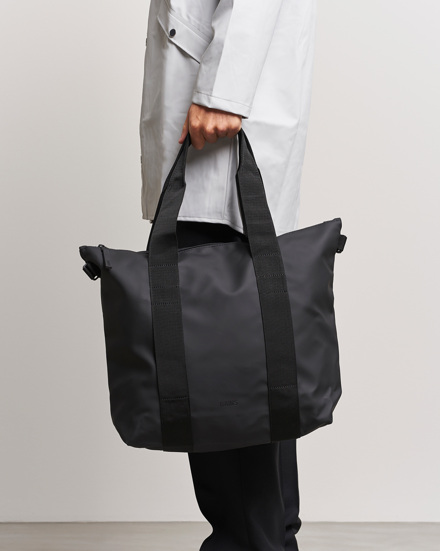 RAINS Tote Bag Rush Black