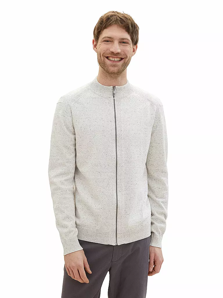 TOM TAILOR Strickjacke grau