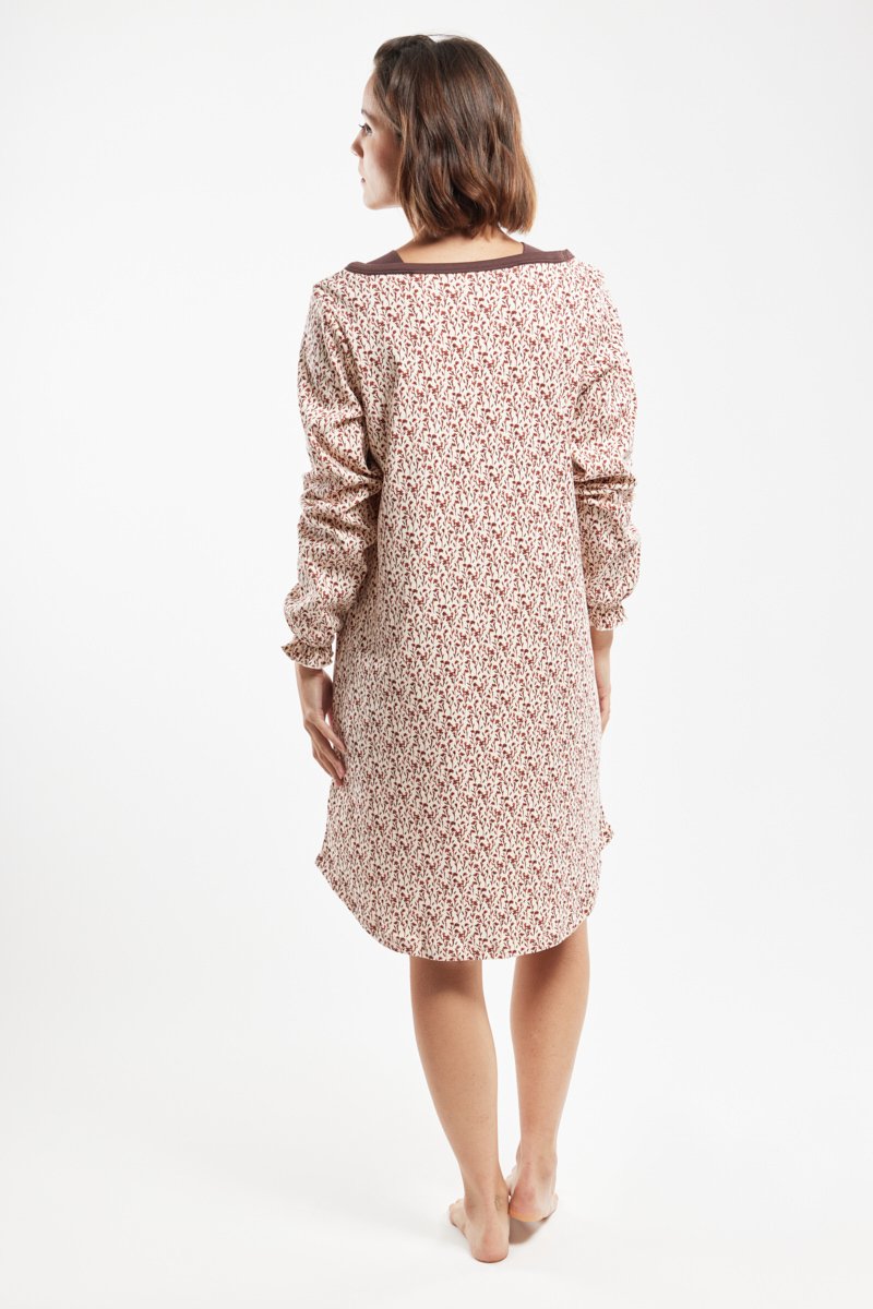 Chemise de nuit imprimée - coton