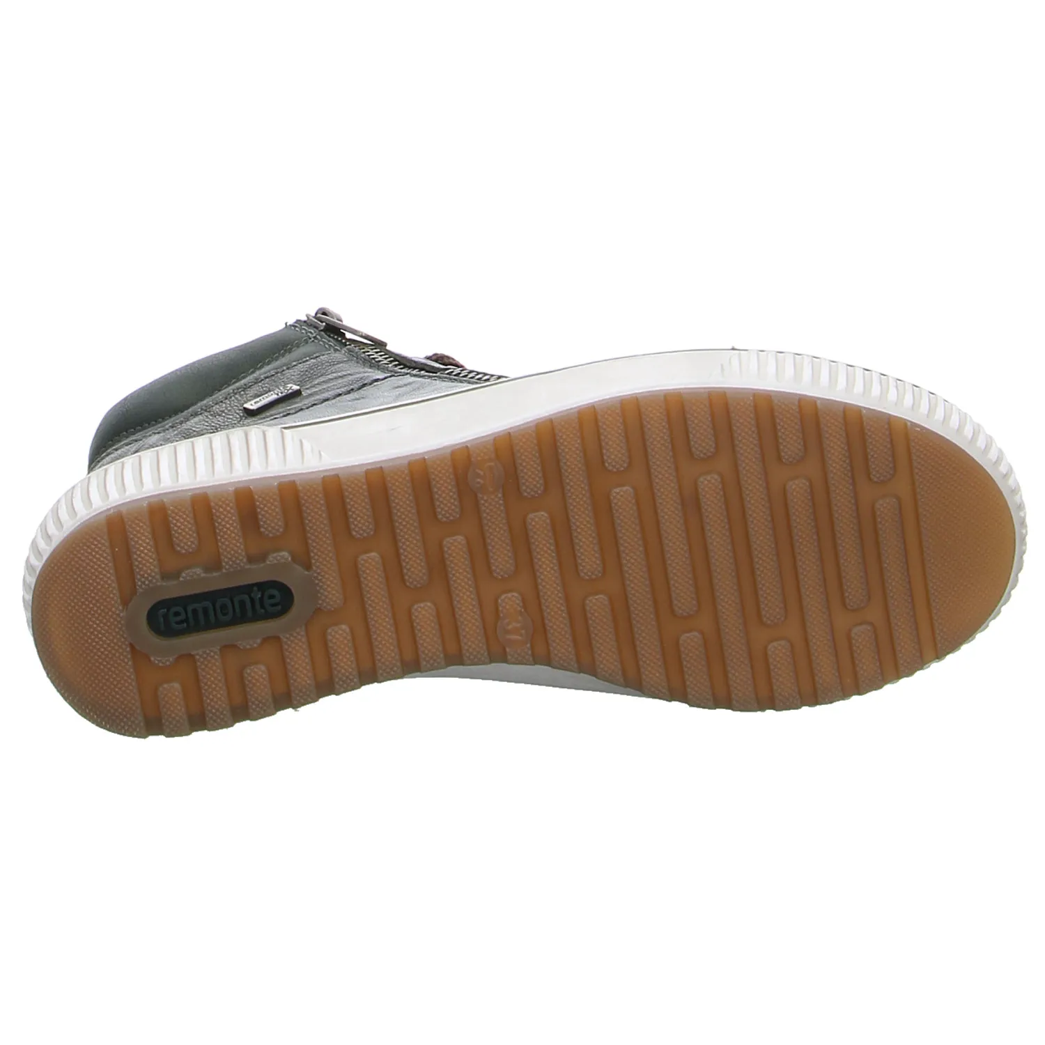 REMONTE Mid Cut Sneaker Olive Leder  mit TEX Membrane