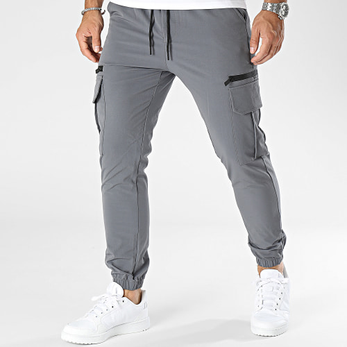 Pantalon Cargo Gris Anthracite