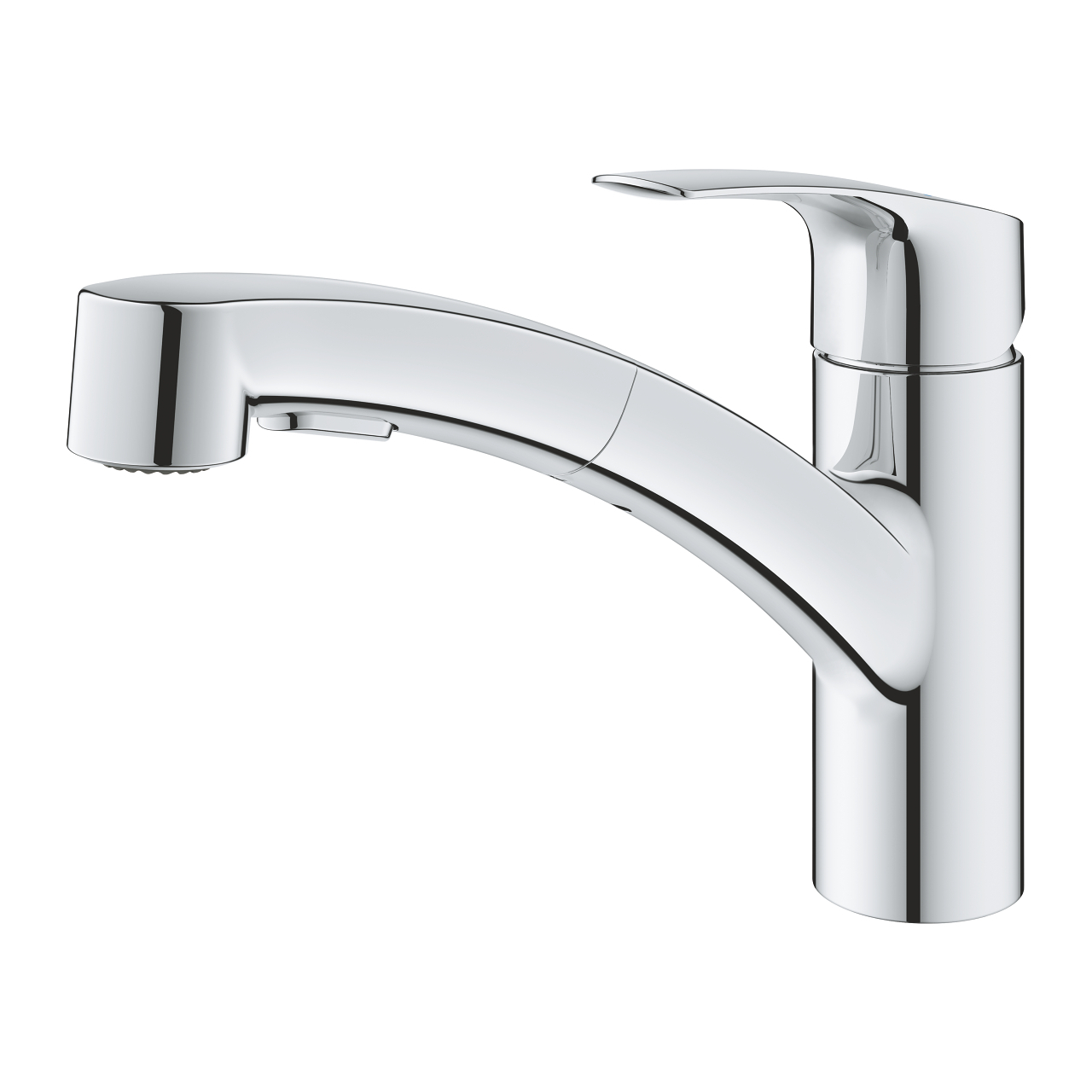 Grohe Eurosmart keukenkraan met uittrekbare handdouche chroom