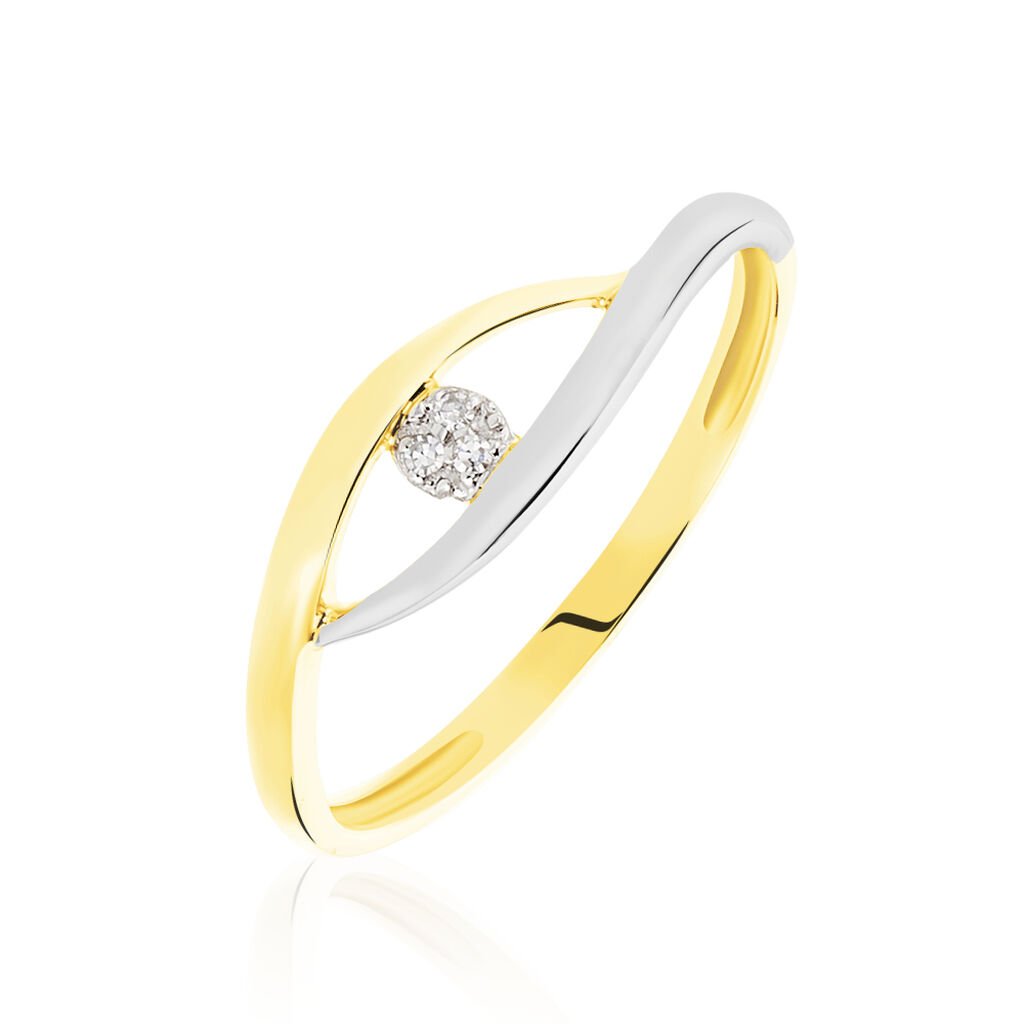 Bague Nohane Or Bicolore Diamant