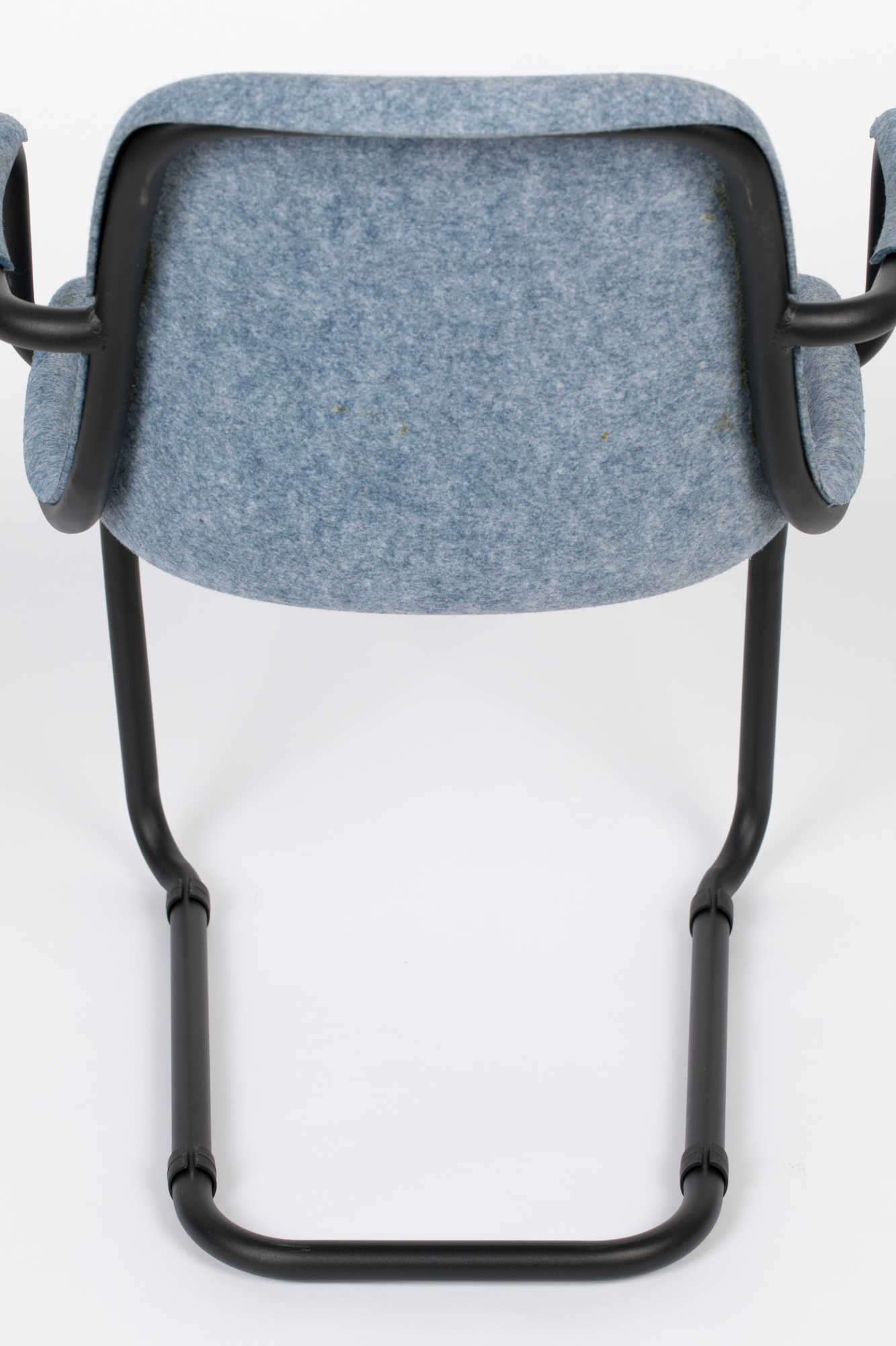 Eetkamerstoel Thirsty met armleuning blauw - set van 2