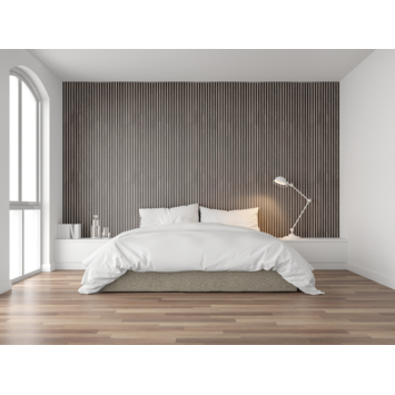 Lattenwand 260x52,6 cm grijs eiken, dikte 22 mm