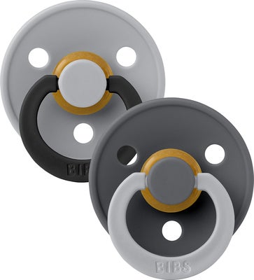 BIBS Studio Colour Fusion Smokk 2-Pakk Str 1, Cloud Iron mix