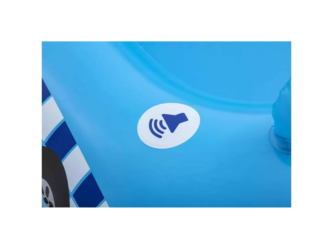 Bateau Gonflable Voiture Police Bestway 88x66x32 cm Son Sirène de Police à partir de 3 Ans