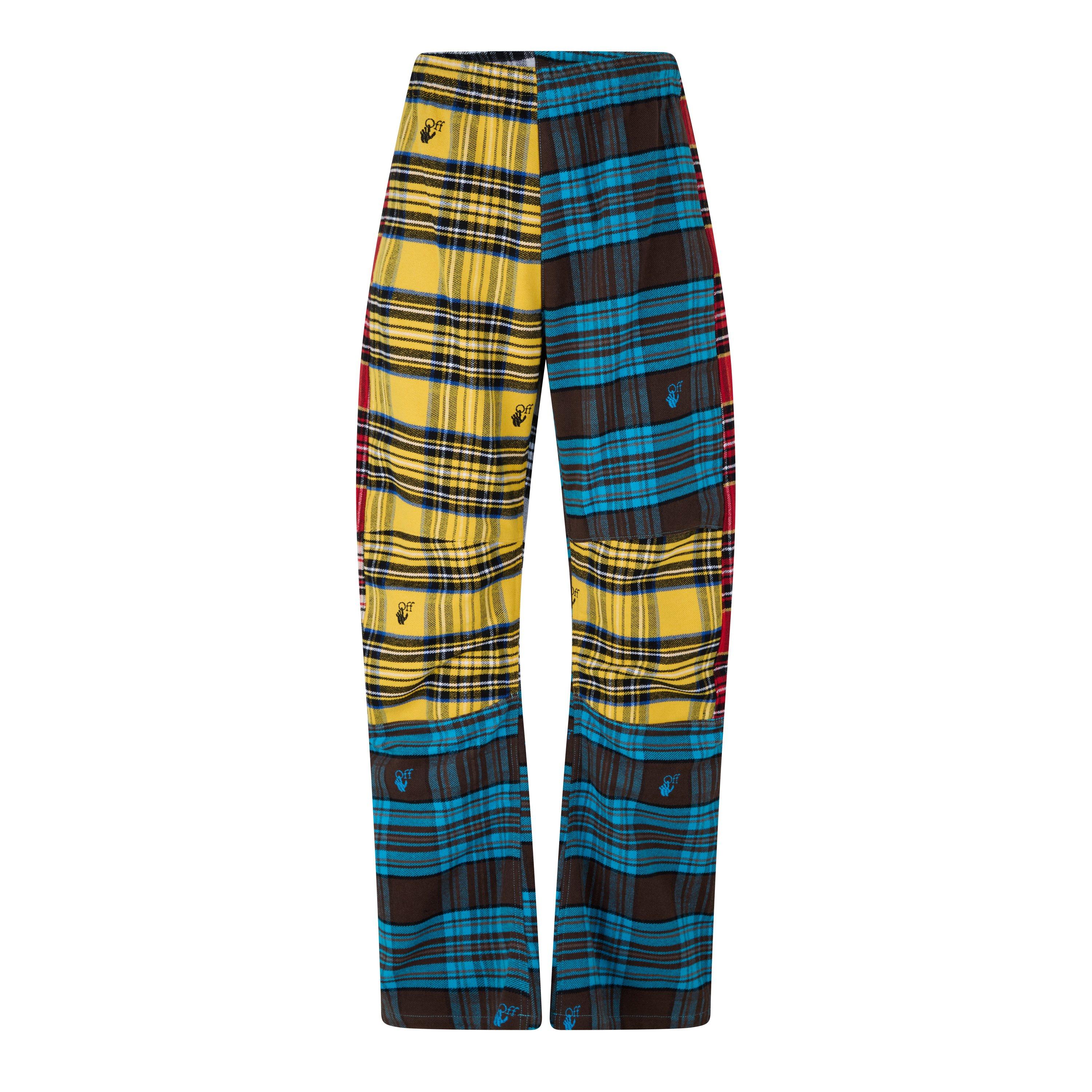 Off White Multi Coloured Panel Trousers
