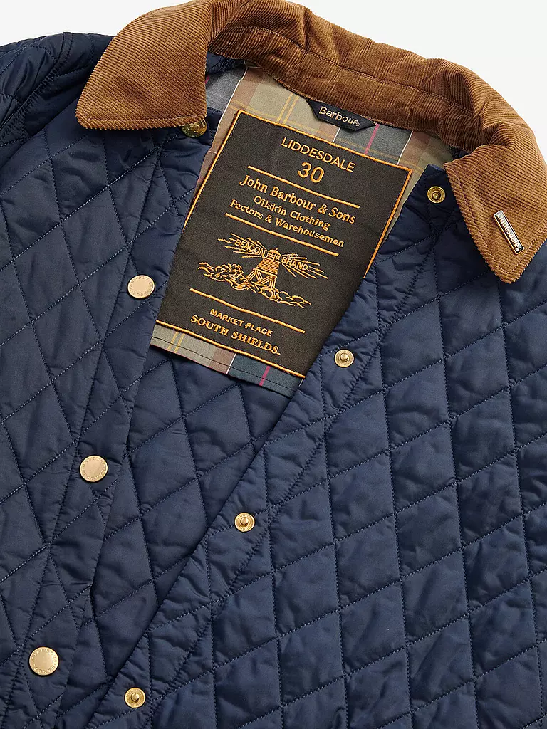 BARBOUR Leichtsteppjacke MODERN LIDDESDALE dunkelblau