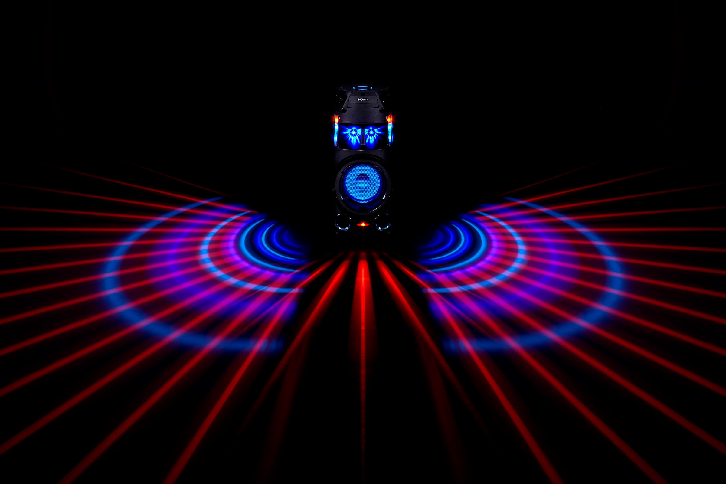 Sony Party-Lautsprecher »MHC-V43D« (Bluetooth Beleuchtungseffekte | CD/DVD Laufwerk )