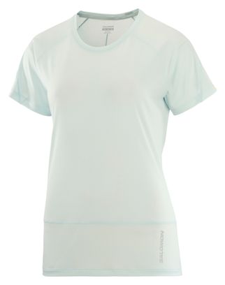 T-Shirt Technique Femme Salomon Cross Run Vert Clair