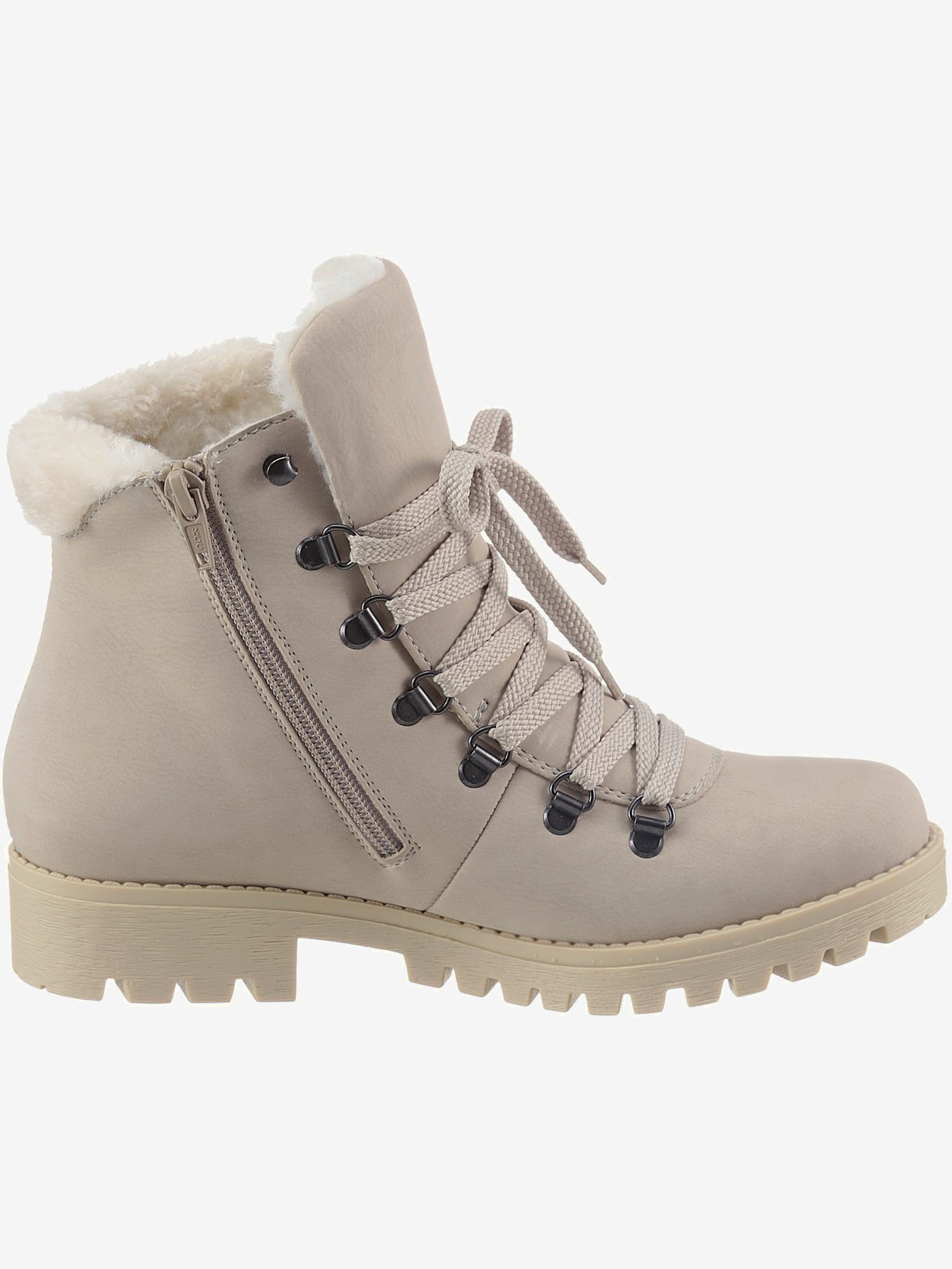 Bottines d'hiver bottines à lacets et glissière pour un enfilage facile