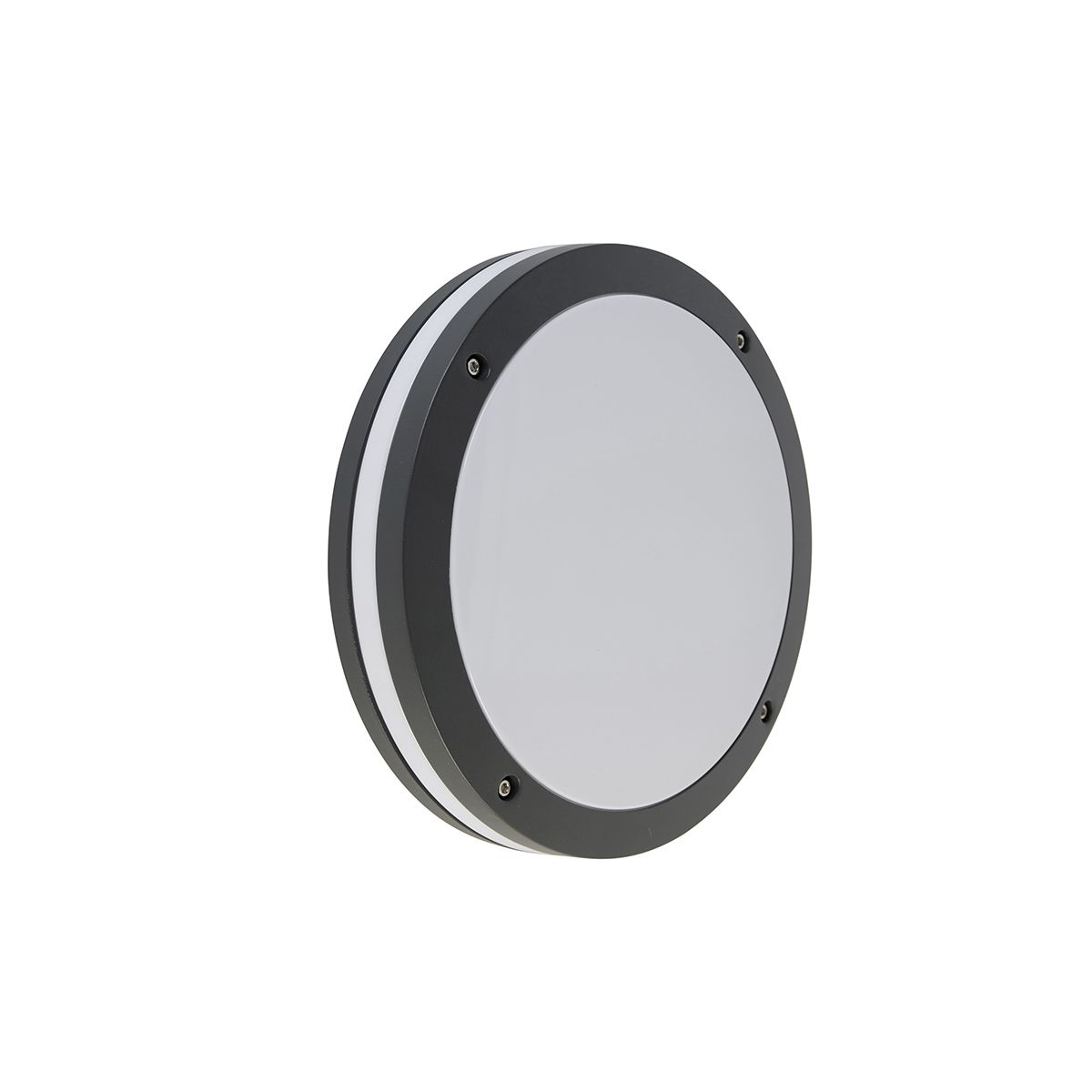 Smart wand- en plafondlamp donkergrijs incl. Wifi A60 - Glow