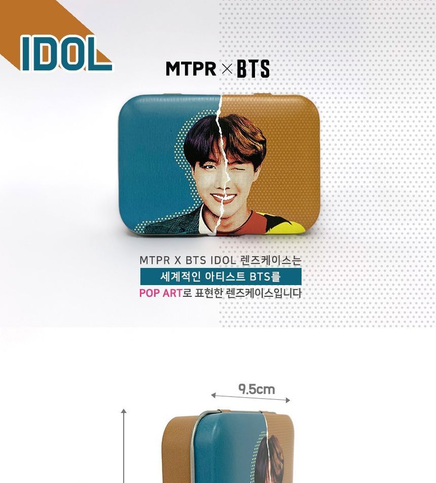 MTPR - BTS J-hope Gezichtsillustratie Contactlensdoosje