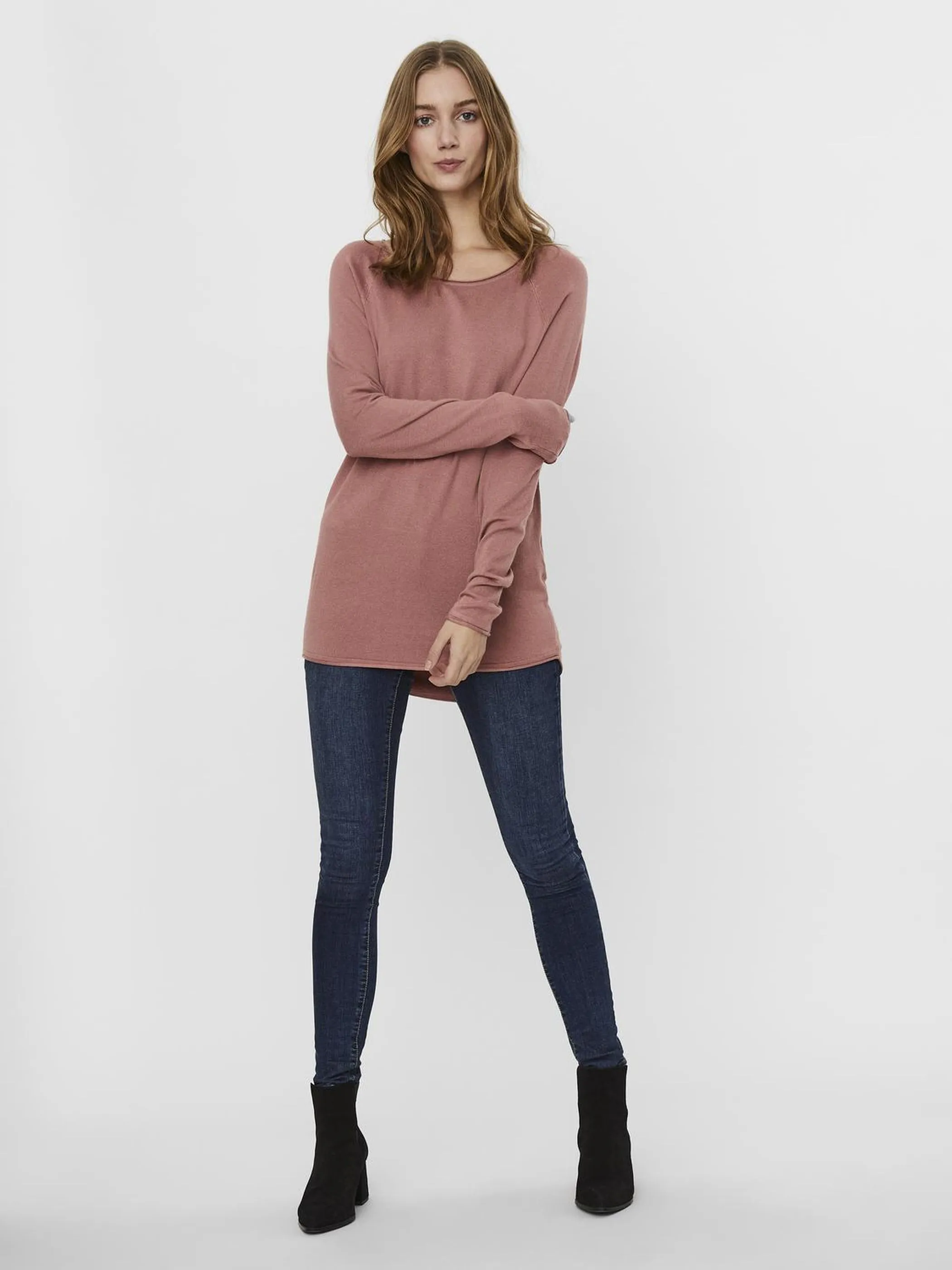 Vero Moda 10220902 VMNELLIE GLORY LS LON Feinstrickpullover