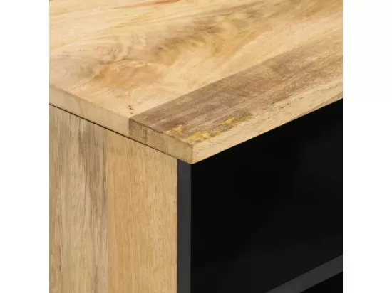 Meuble TV 80x33x46 cm bois massif de manguier
