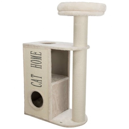 Poste arranhador para gatos cor creme